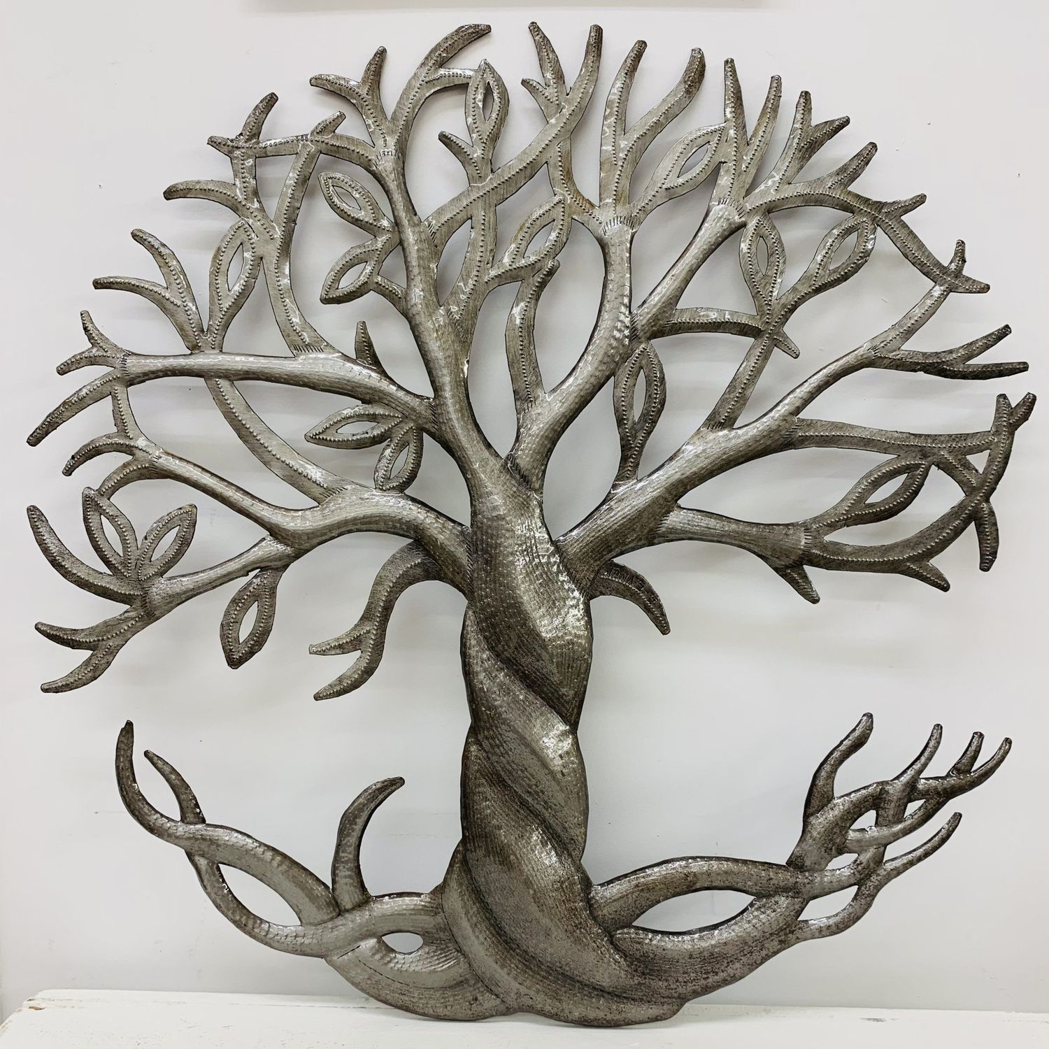 Roots and Leaves Cut Metal Art, Haiti