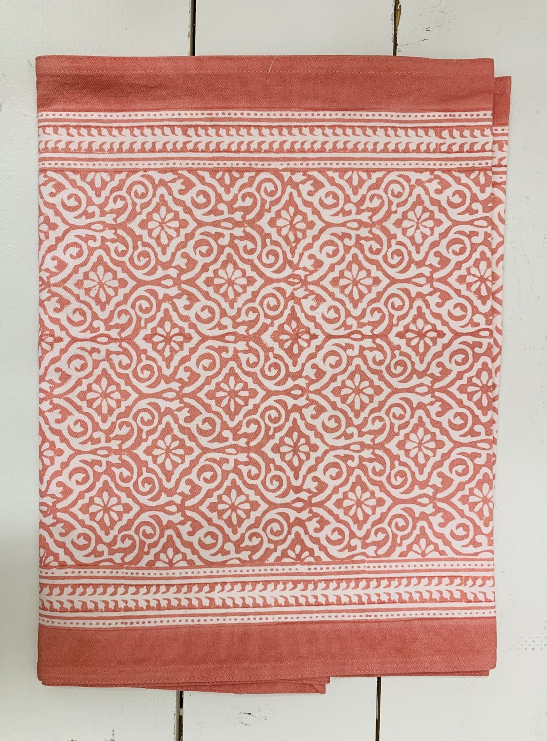 Jaipur Coral Table Runner 16&quot;x90&quot;, India