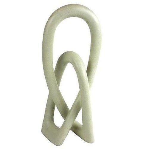 Lover&#39;s Knot Natural Stone Sculpture 6&quot;, Kenya