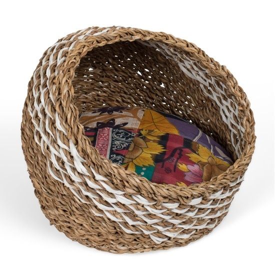 Recycled Sari Cat Basket, Bangladesh
