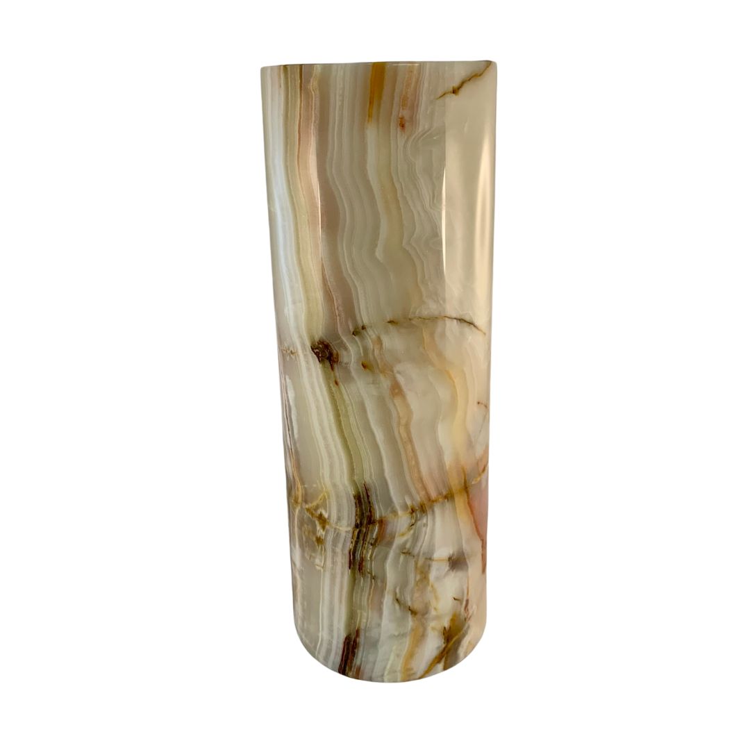 Onyx Cylinder Lamp, Pakistan