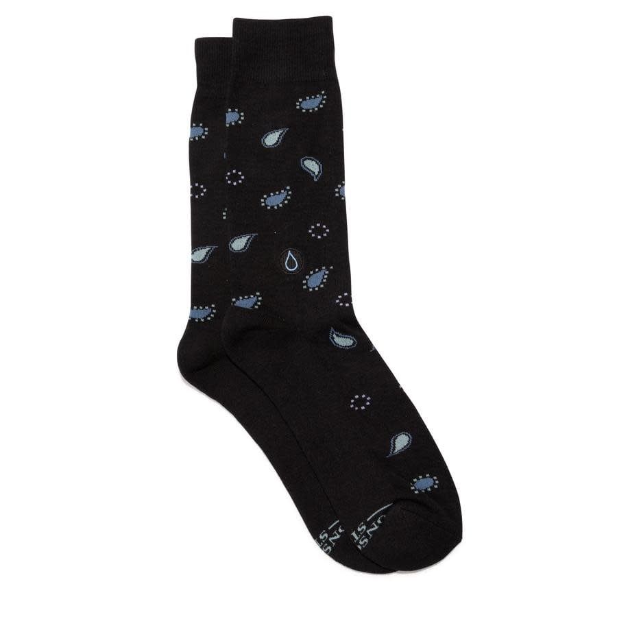 Conscious Step Socks that Give Water Black Small