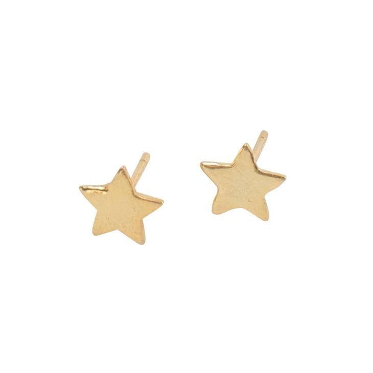 Gold Tone Star Earrings, India