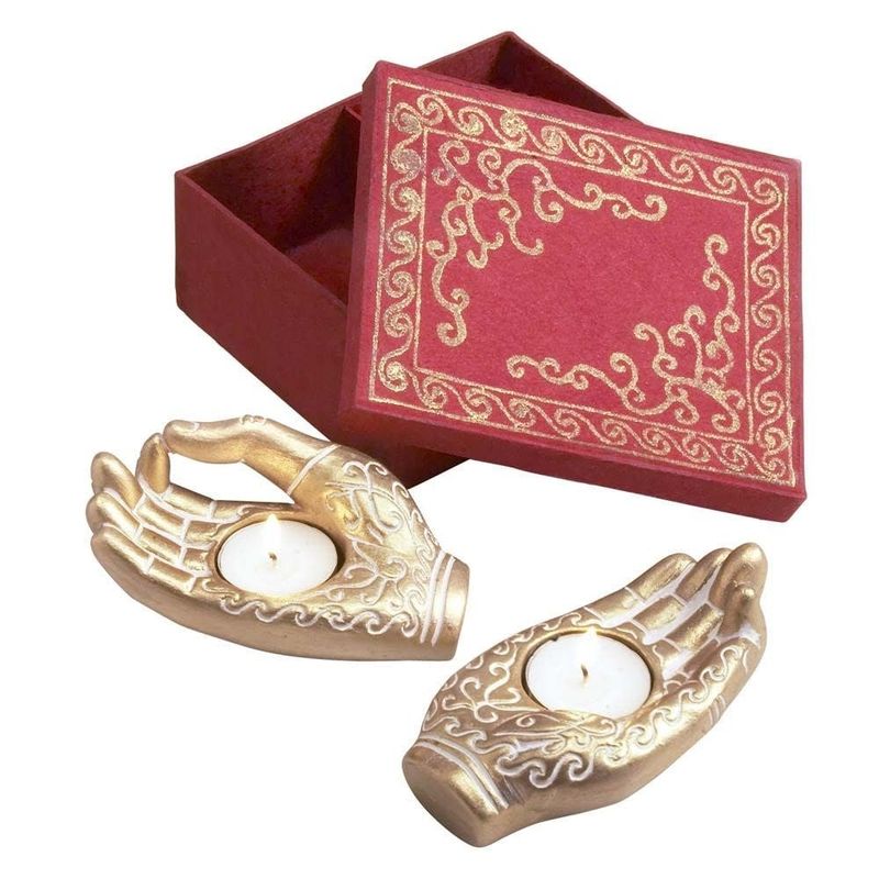 Mudra Hands Candleholders, Bangladesh