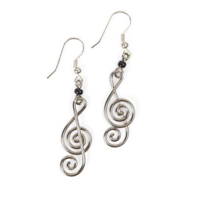 Music Theory Earrings, Kenya