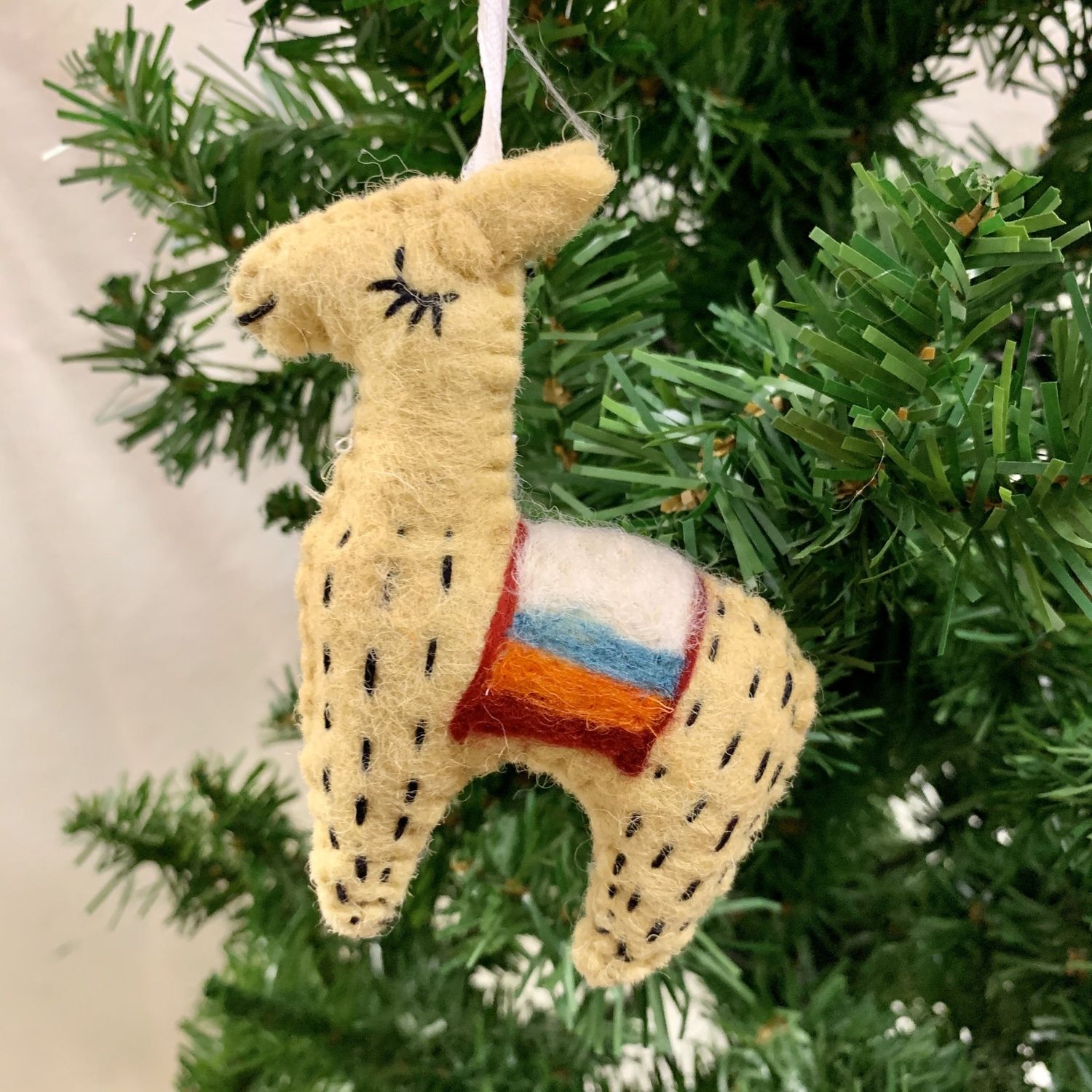 Llama Felt Ornament, Nepal