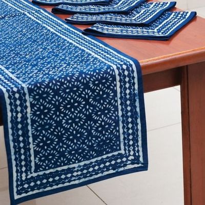 Indigo Table Runner, India