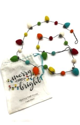 Felt Christmas Light Garland, Nepal