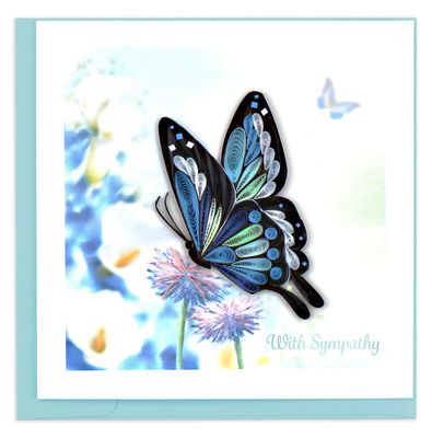 Sympathy Butterfly Quilling Card, Vietnam