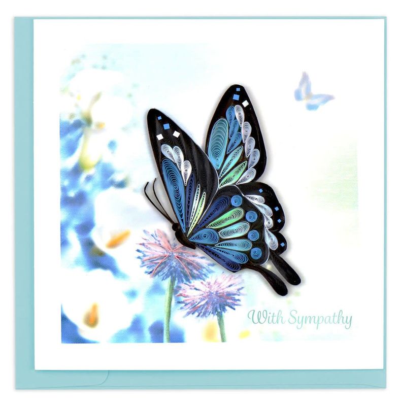 Sympathy Butterfly Quilling Card, Vietnam