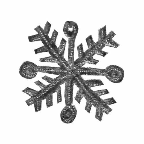 3&quot; x 3&quot; Snowflake Haitian Drum Ornament, Haiti