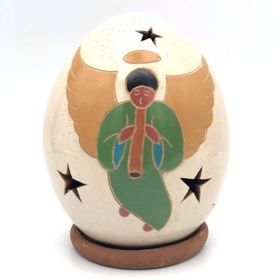 Christmas Nativity Luminary Angel Cream, Nicaragua