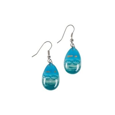 Glass Teardrop Earrings, Chile
