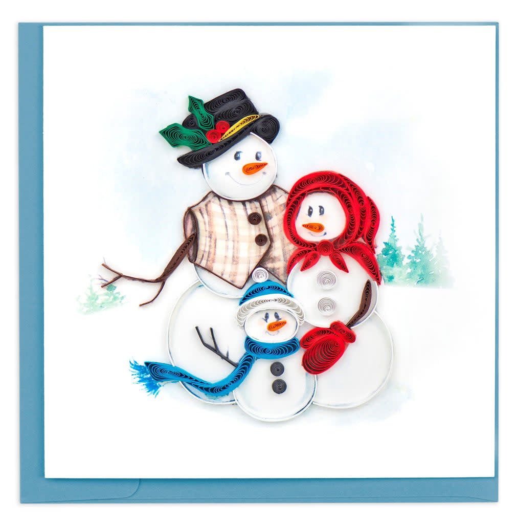 Snowman Family Quilling Card, Vietnam