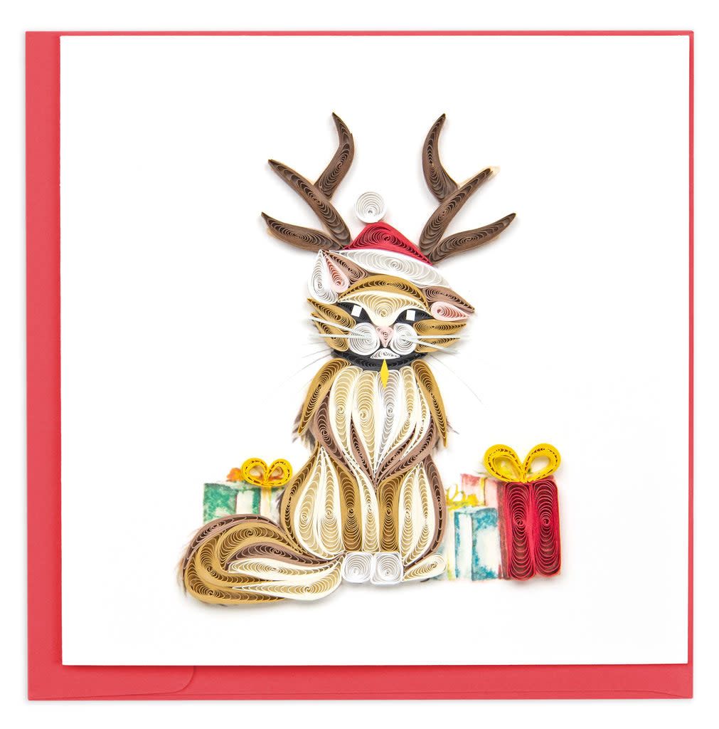Holiday Cat Quilling Card, Vietnam