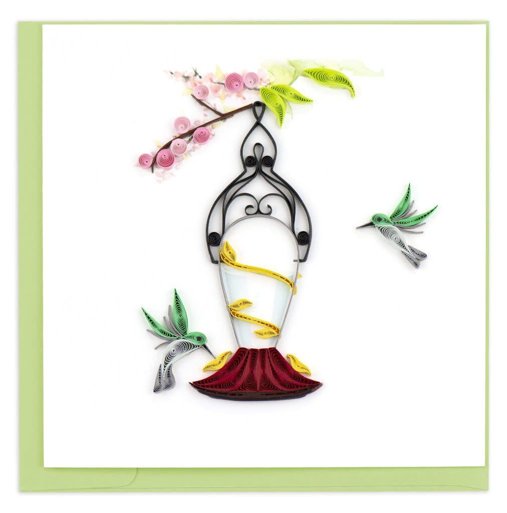 Hummingbird Feeder Quilling Card, Vietnam