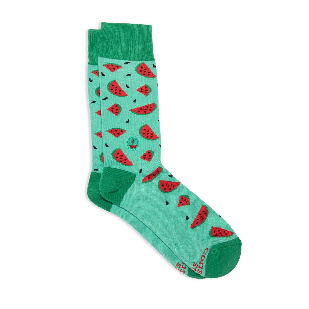 Conscious Step Socks that Provide Meals, Watermelon, Small