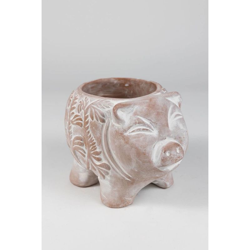 Terracotta Happy Pig Planter, Bangladesh