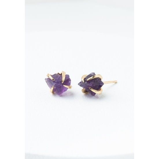 Shine Earrings In Amethyst, China