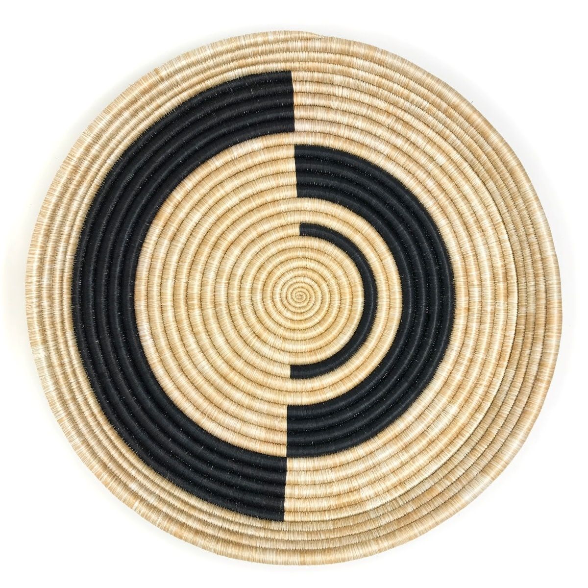 Macy White Modern Neutral Trio Tea Basket 18&quot;, Rwanda