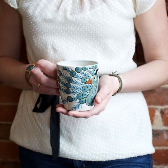 Peacock Mug, Guatemala