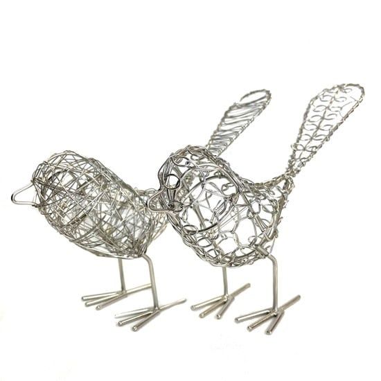 Silver Wrapped Wire Bird, India