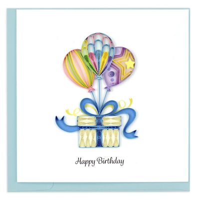 Birthday Ballon Surprise Quilling Card, Vietnam