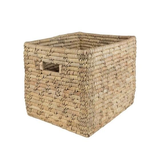 Palm Leaf Storage Basket 13&quot;, Bangladesh