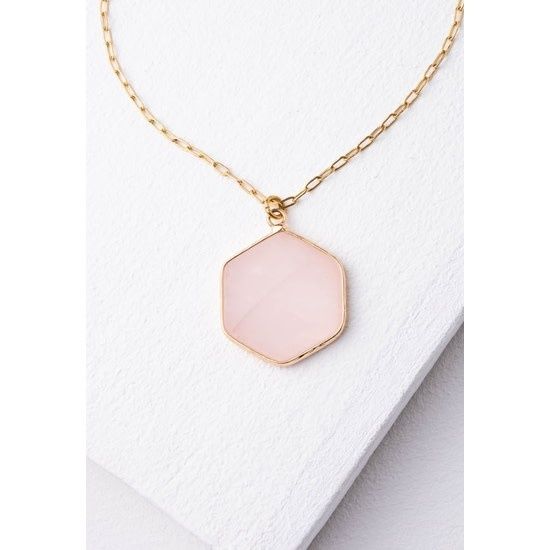 Stella By Stardust Necklace In Rose Quartz, China