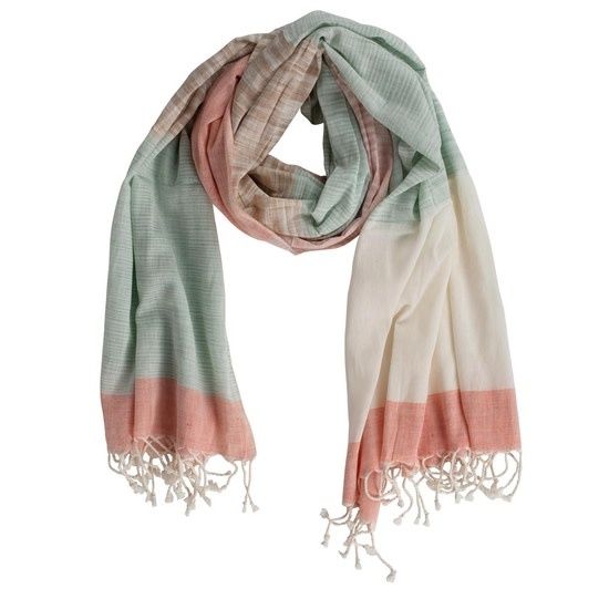 Pastel Color Block Scarf, India
