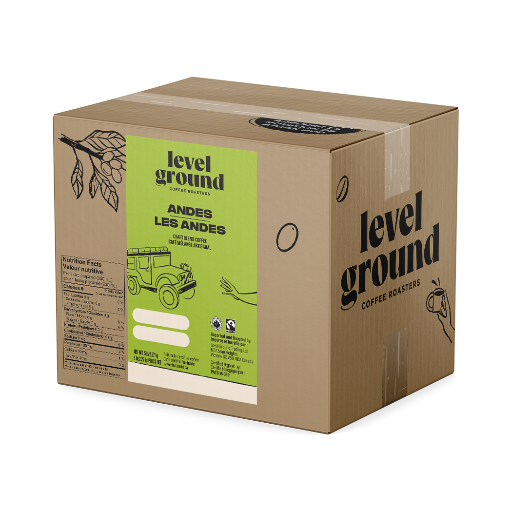 Coffee - Level Ground Andes Mountain Bean - 5lb Box