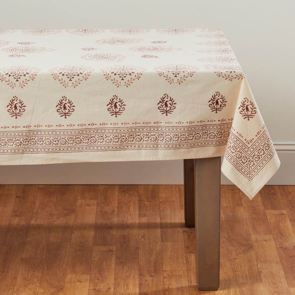 Vasanti Sienna Tablecloth 60x90, India