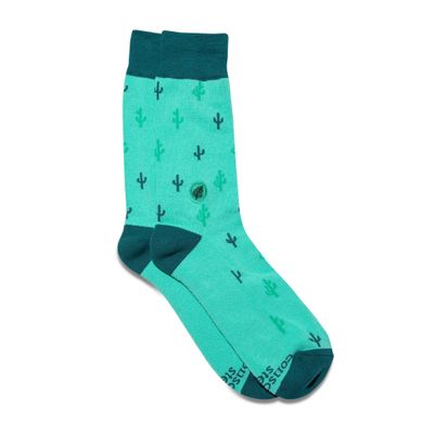Conscious Step Socks That Protect Tropical Rainforests, Cactus, Medium
