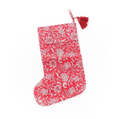 Upcycled Block Print Stocking, India