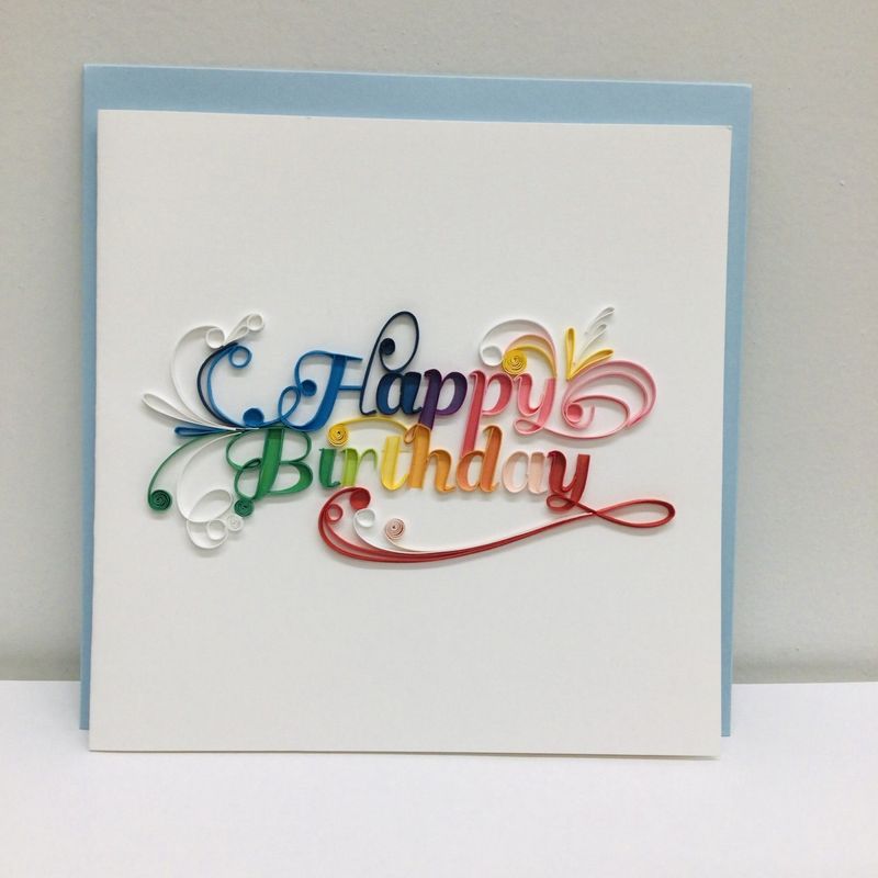 Happy Birthday Quilling Card, Vietnam