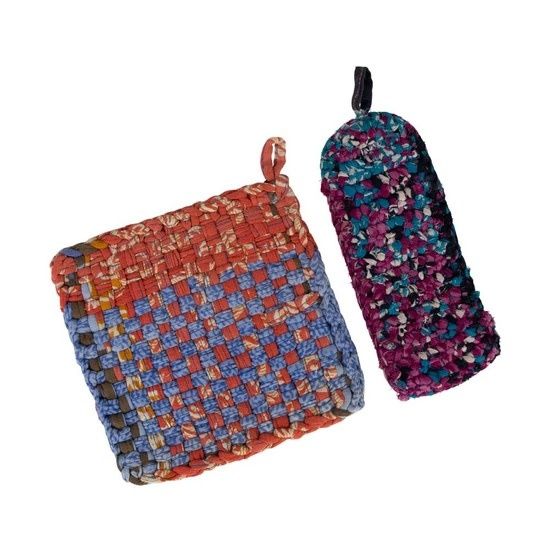 Sari Panhandler Hot Mat Set, Bangladesh