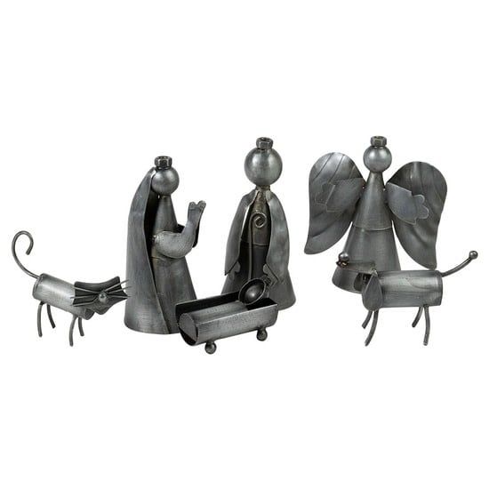 Funky Cat And Dog Nativity Set, India
