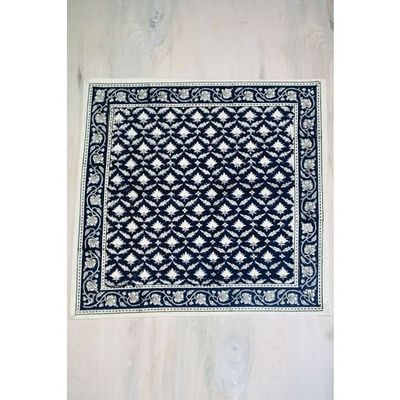 Navy Lotus Napkin, India