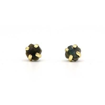Encaged Labradorite Studs, India