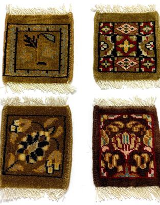 Bunyaad Mini Mug Rug Coasters, Pakistan