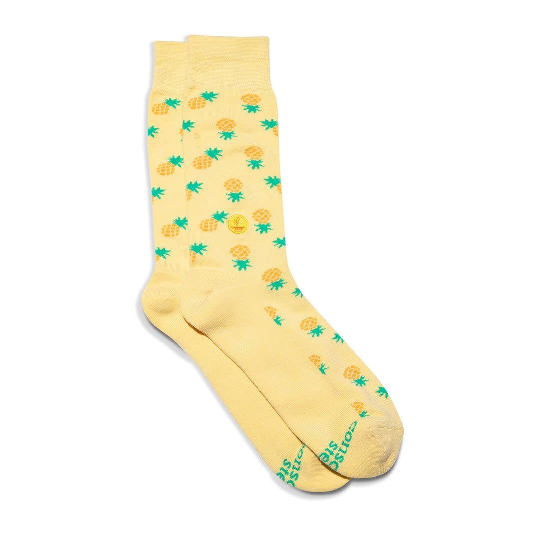 Conscious Step Socks that Provide Meals, Pineapple, Small