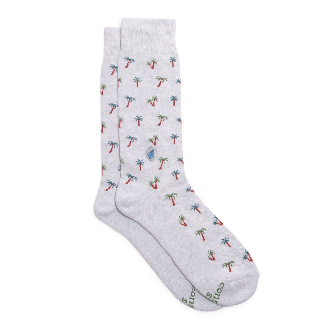 Conscious Step Socks that Protect Rainforests, Palm Trees, Medium