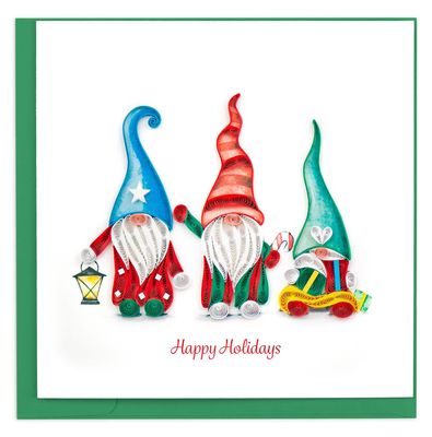 Holiday Gnomes Quilling Card, Vietnam