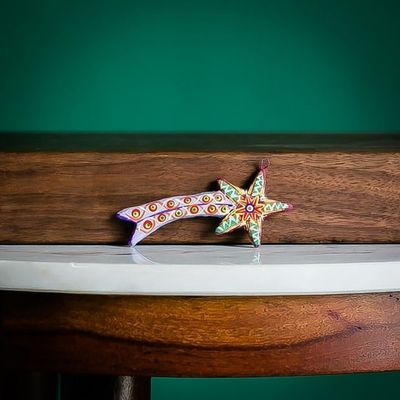 Shooting Star Ceramic Ornament, Guatemala