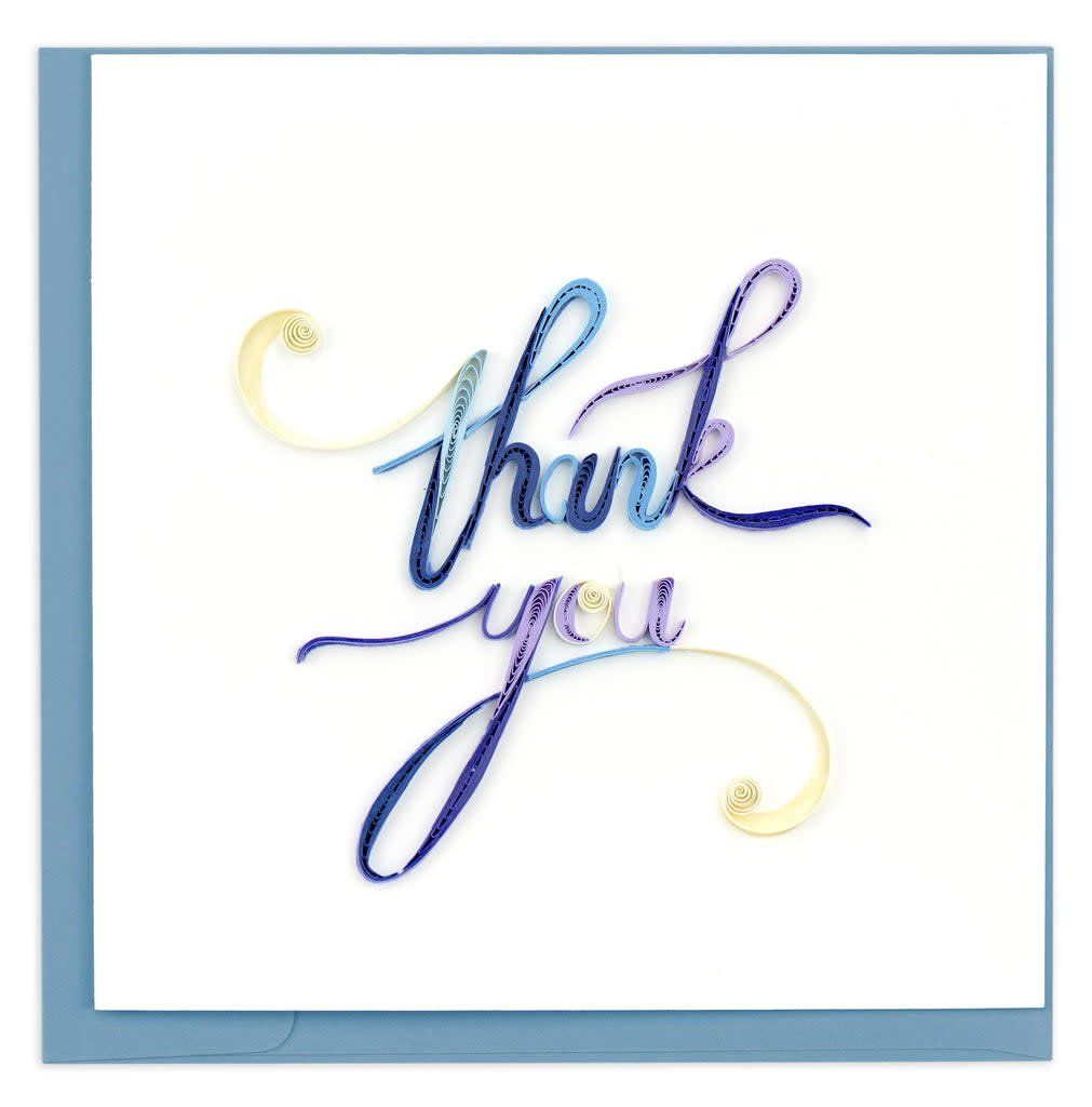 Thank You Script Quilling Card, Vietnam