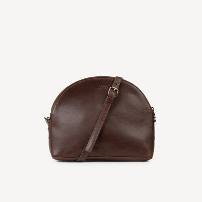Small Halfmoon Handbag Brown, India