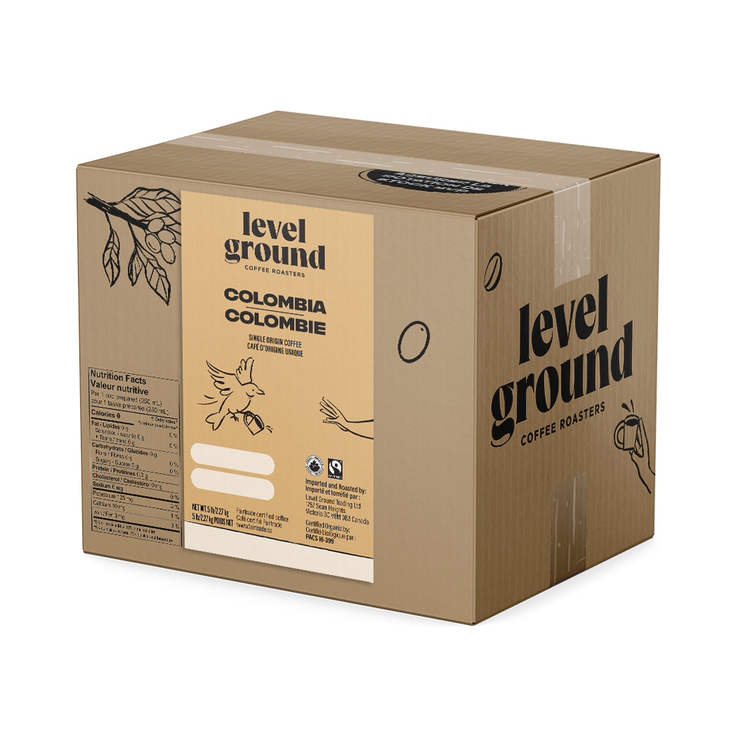 Coffee - Level Ground Colombia Bean - 5lb Box