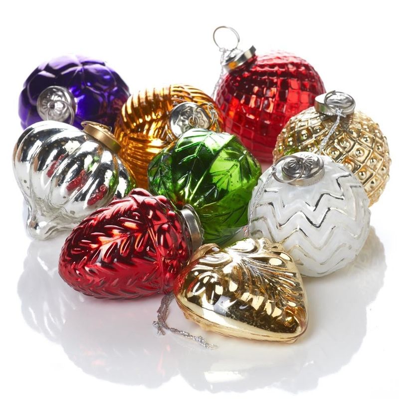 Assorted Crafted Glass Ornament, India