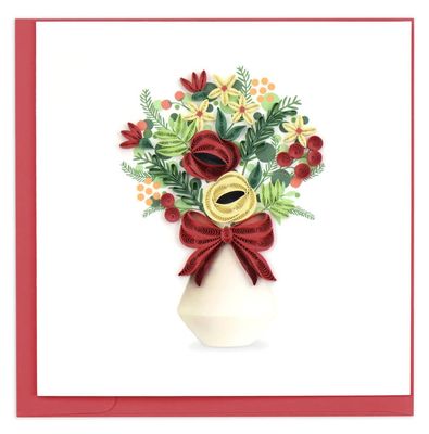 Holiday Bouquet Quilling Card, Vietnam