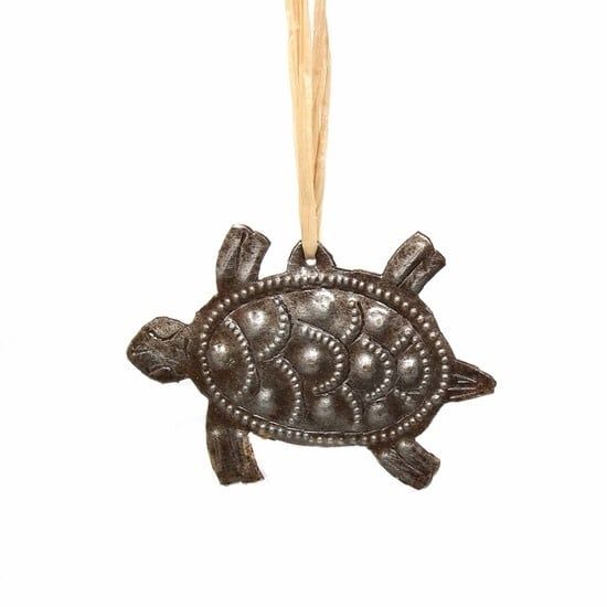 Turtle Haitian Cut Metal Ornament, Haiti